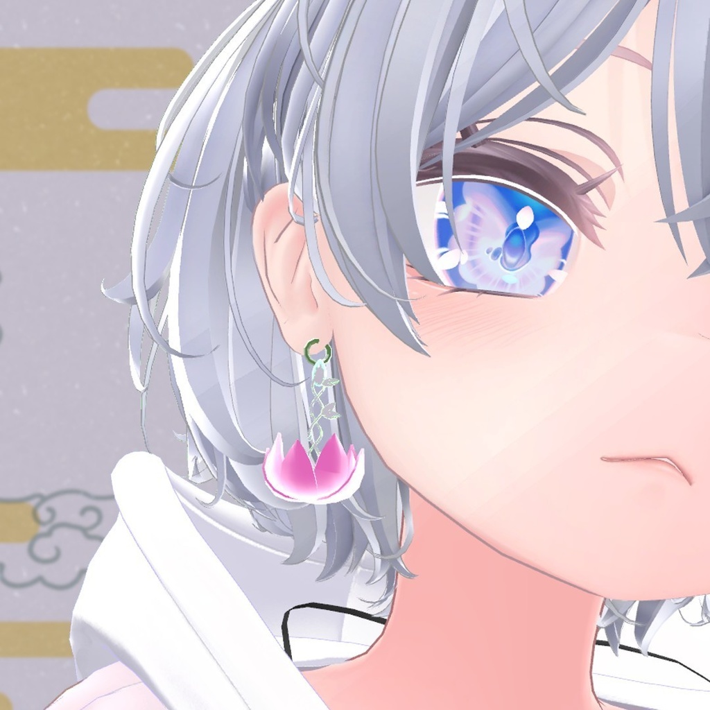 【無料配布】「🐉翠命蓮🐉」【VRChat想定】【Phys bone】