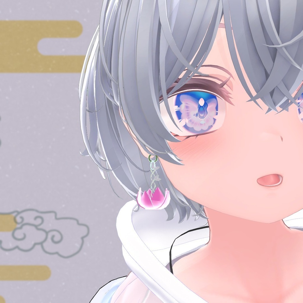 【無料配布】「🐉翠命蓮🐉」【VRChat想定】【Phys bone】