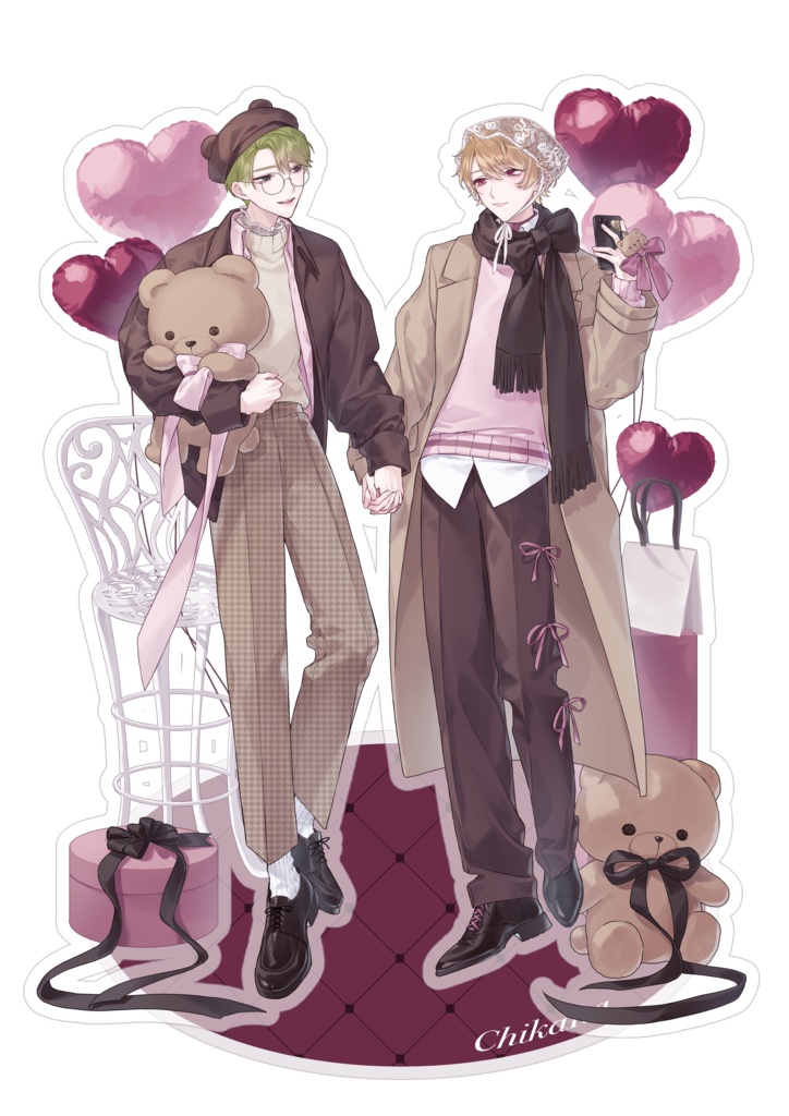 バレンタインベア【ビッグアクスタ】