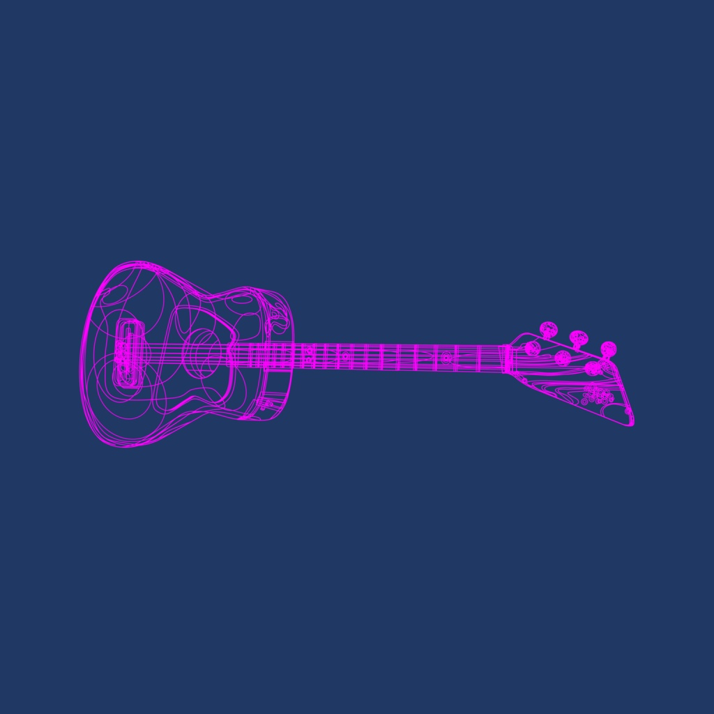 ギターのイラスト素材セット【パワポ図形作成】