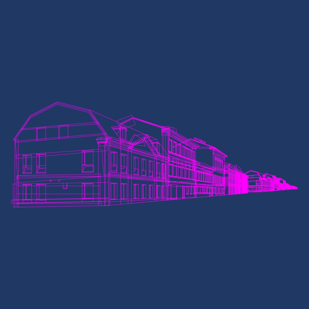 街のイラスト素材セット【パワポ図形作成】