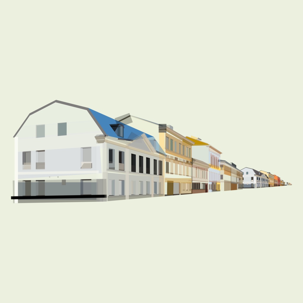 街のイラスト素材セット【パワポ図形作成】