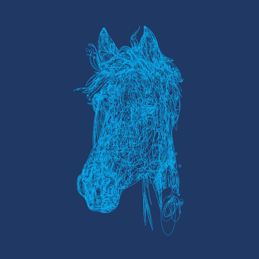 馬のイラスト素材セット【パワポ図形作成】