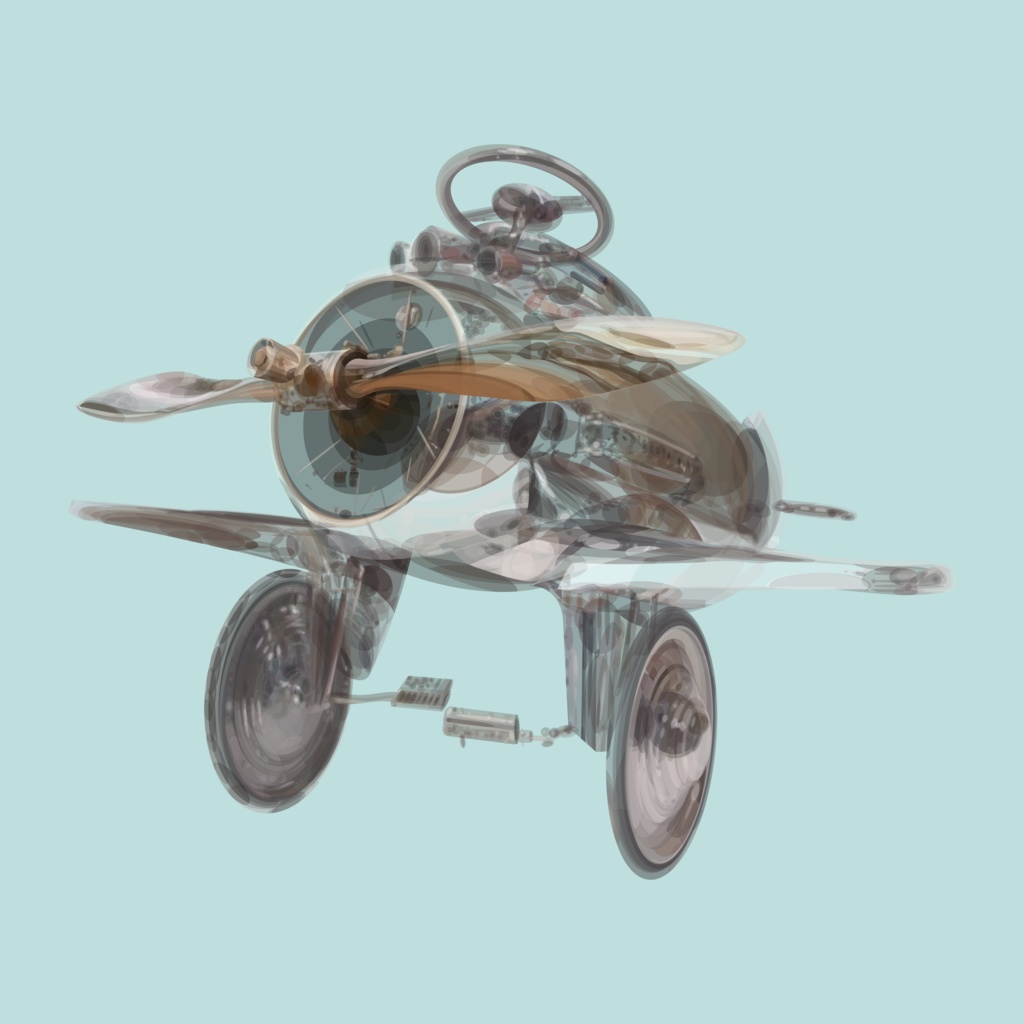 飛行機・H1のイラスト素材セット【パワポ図形作成】