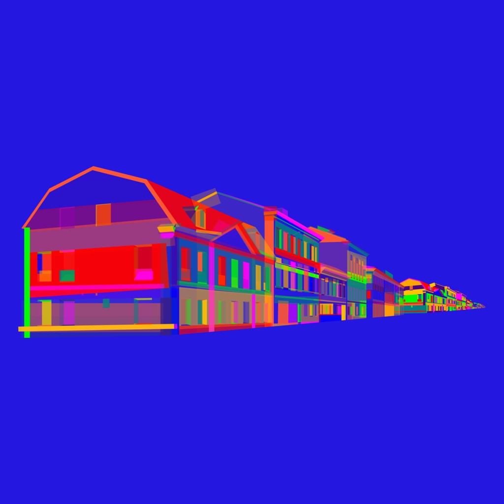 街のイラスト素材セット【パワポ図形作成】