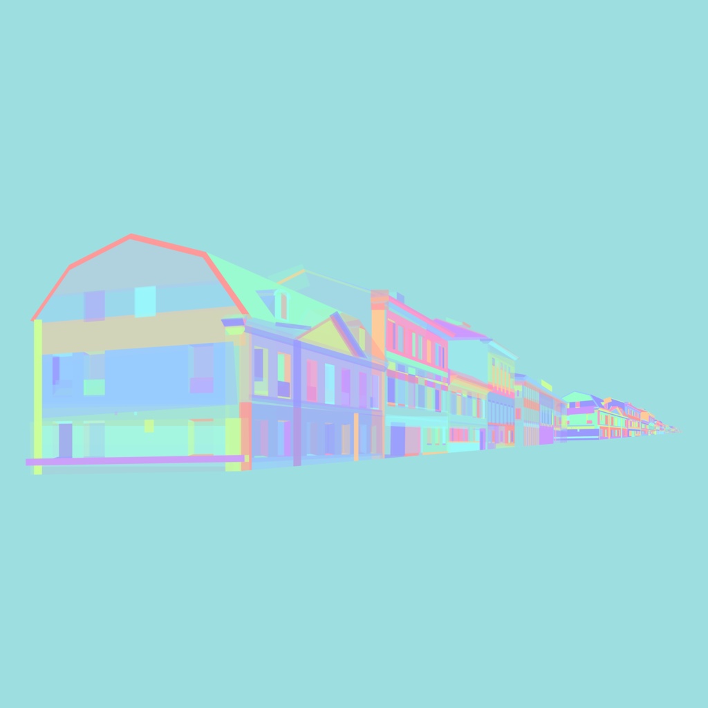 街のイラスト素材セット【パワポ図形作成】