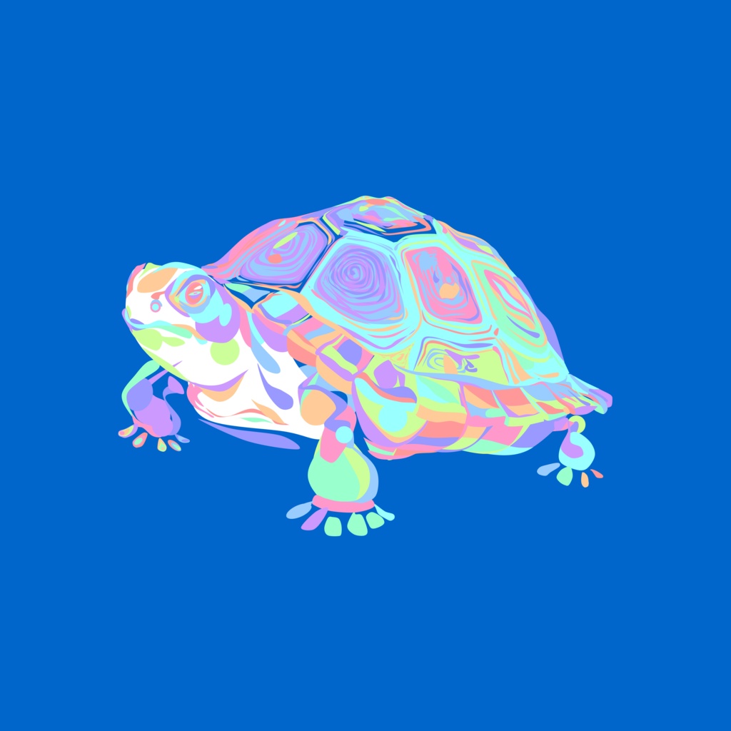【本体データ同梱】pptxで分解・編集できるパワポ絵：カメのイラストセット