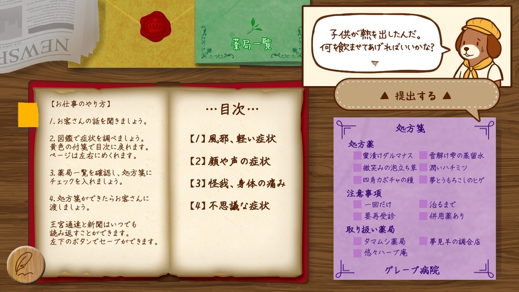 グレープ病院の処方箋