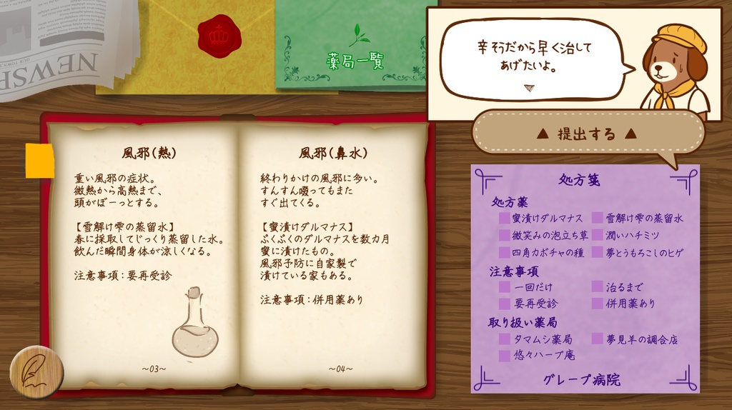 グレープ病院の処方箋
