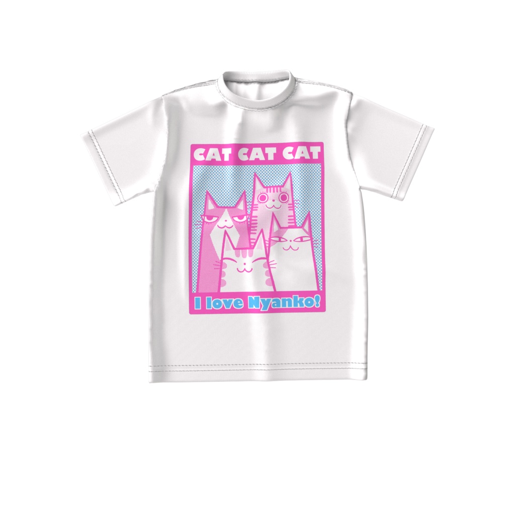 ちょっとシュール（？）な猫ちゃんTシャツ