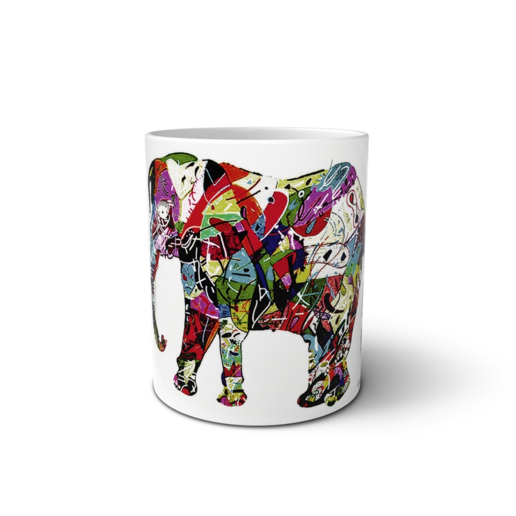 【限定販売】ゾウさんマグカップ【ゾウさんと私うららんの個展】