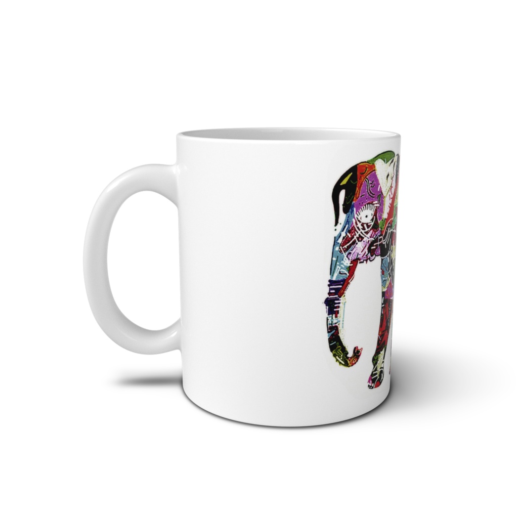 【限定販売】ゾウさんマグカップ【ゾウさんと私うららんの個展】