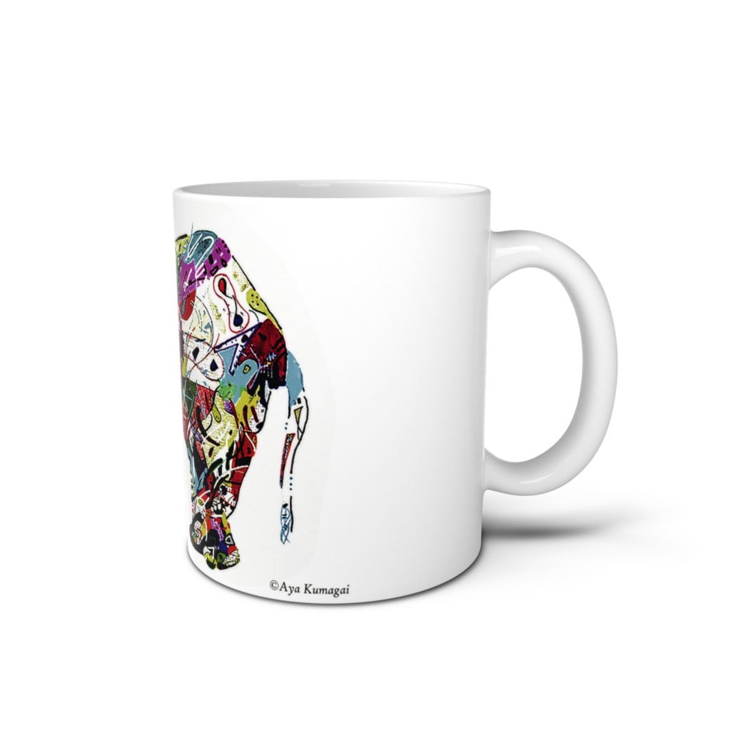 【限定販売】ゾウさんマグカップ【ゾウさんと私うららんの個展】