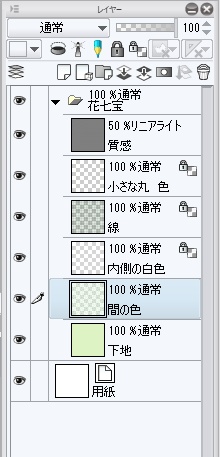 花七宝文(psdファイル)