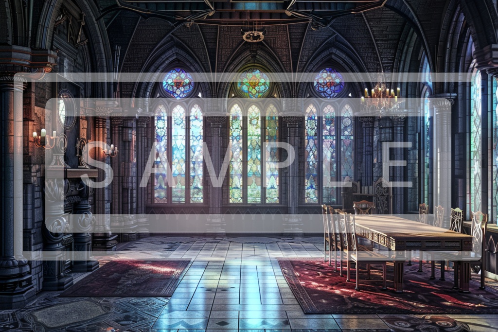 異世界・食堂の背景線画素材ver1