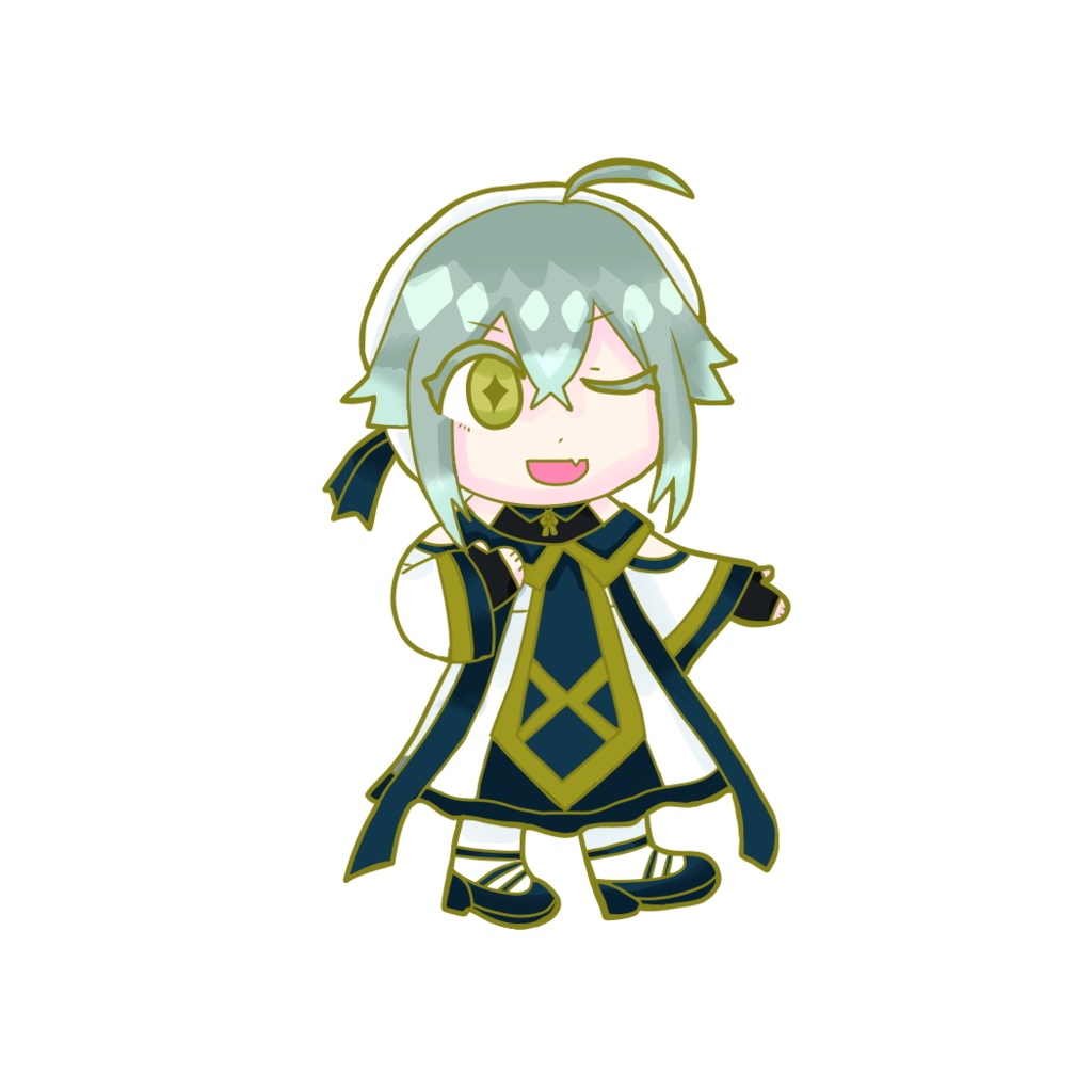 海游乃へりん繋がるアクリルキーホルダー