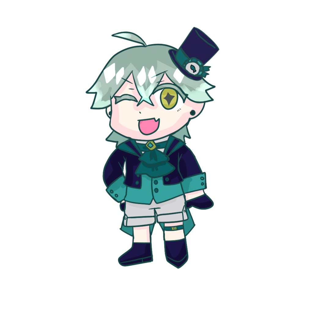 海游乃へりん繋がるアクリルキーホルダー