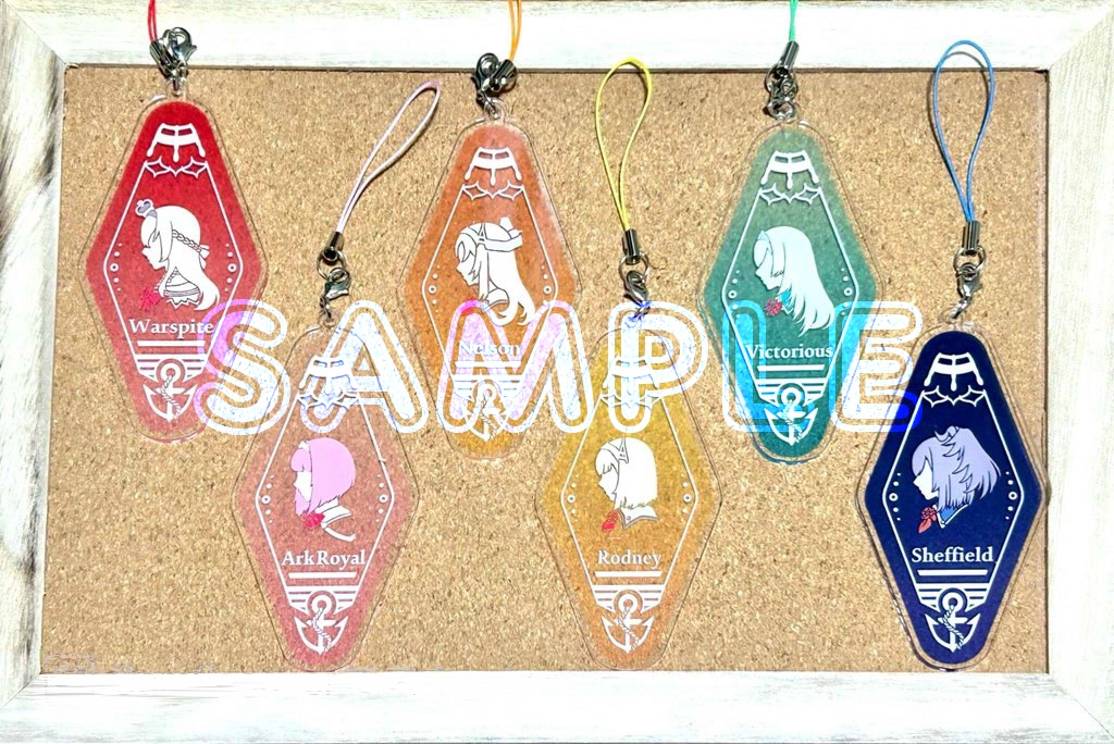 【C107後発送】艦娘 モーテルキーホルダー風アクキー 海外艦