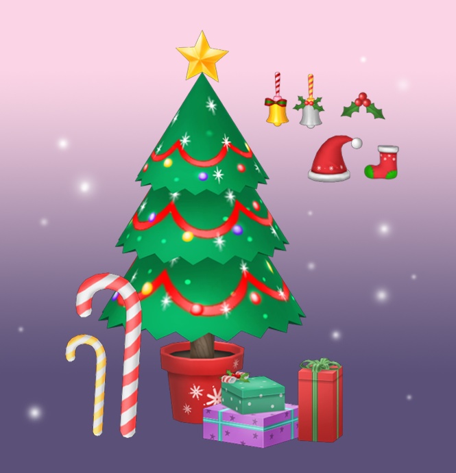 クリスマスアイテムセット/Christmas Item Set(3d model)