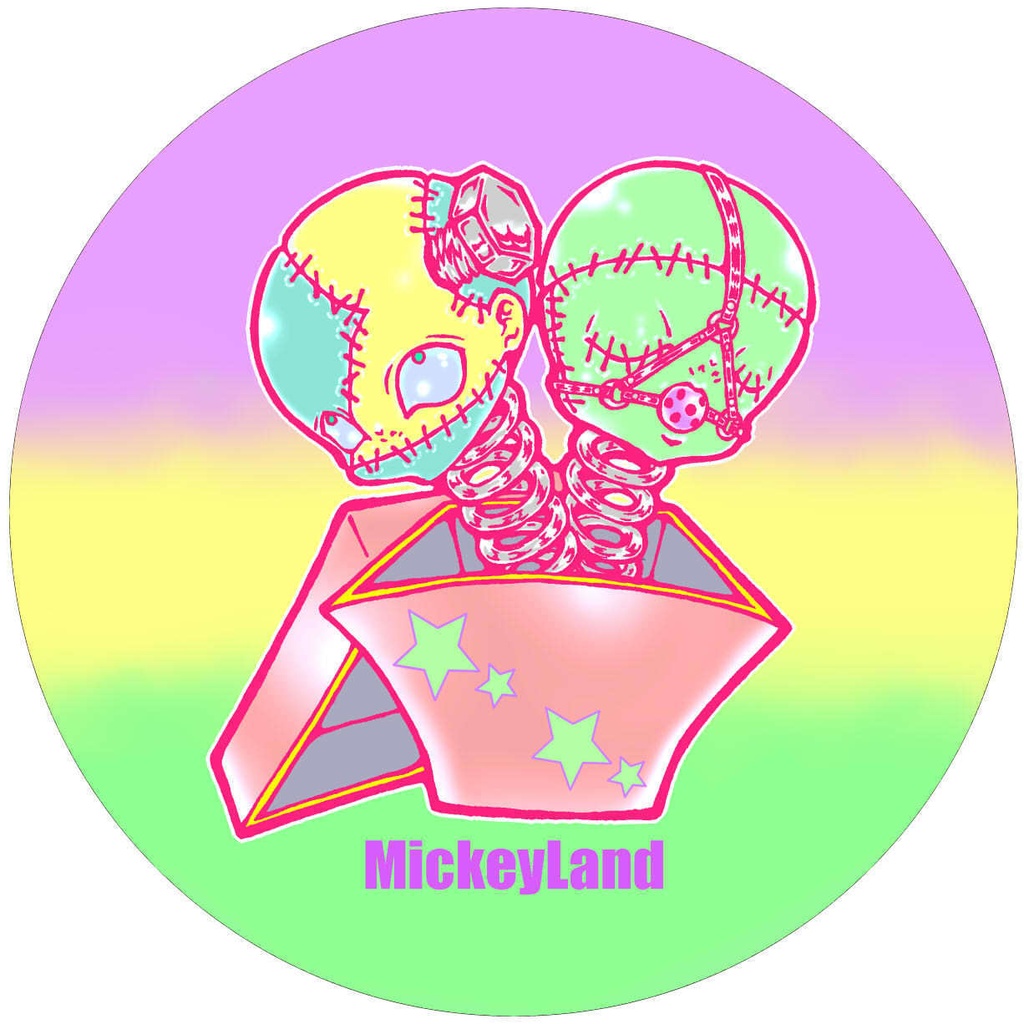 BIG缶バッヂ【TwinHead】