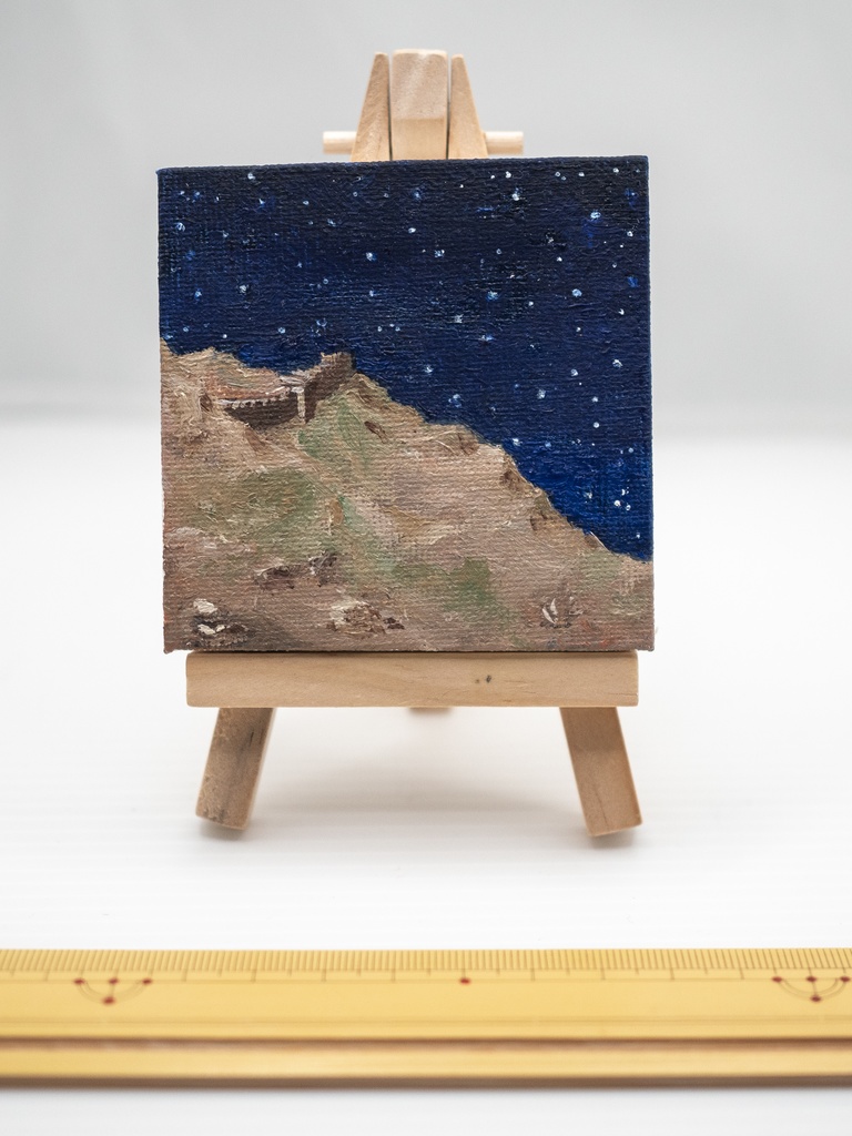 油絵　砂漠