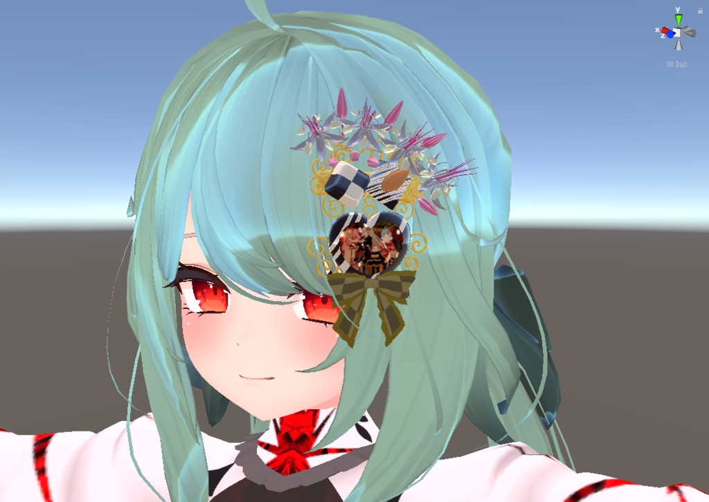 カカオの髪飾り