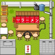 屋台【pictSQUARE用店舗外観】無料配布