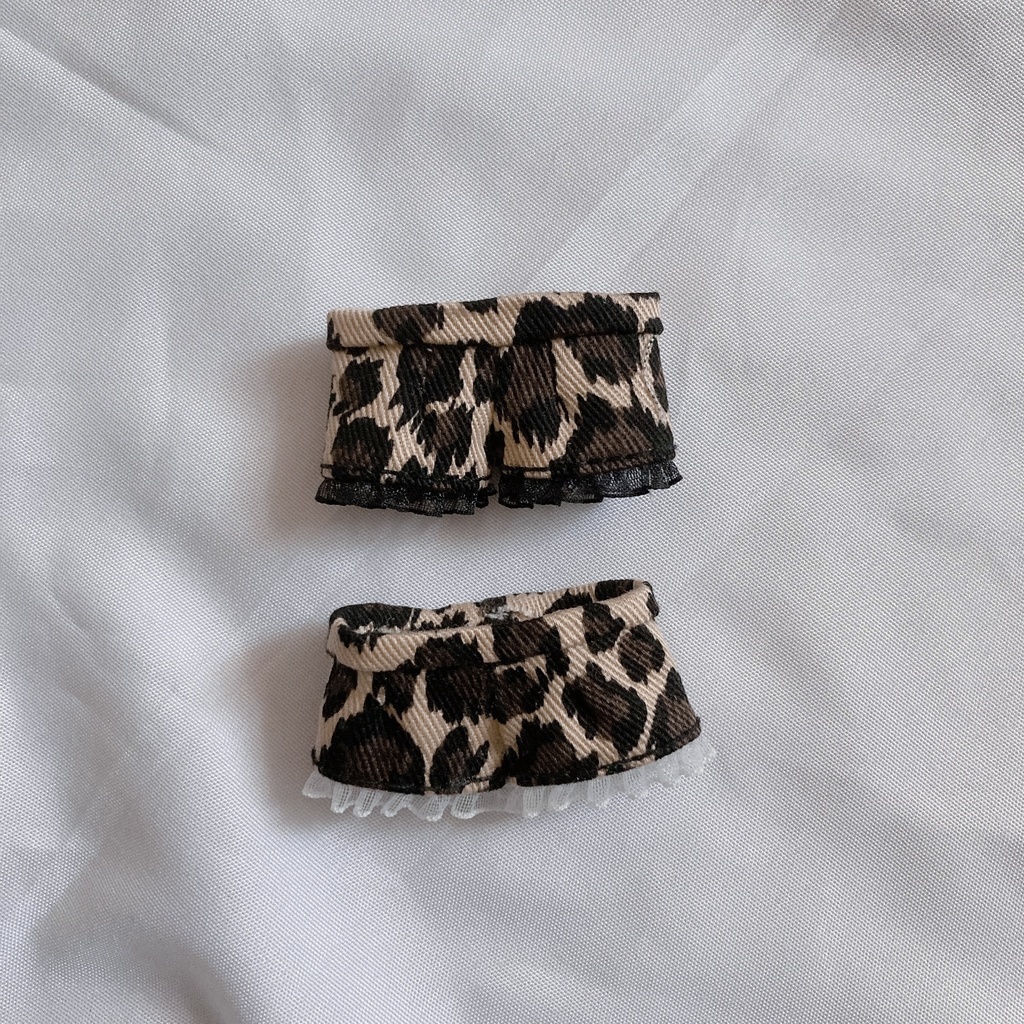 フリルワイドパンツ　leopard
