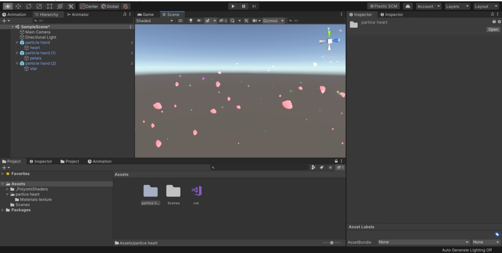 Unity/Vrchat particle hand 