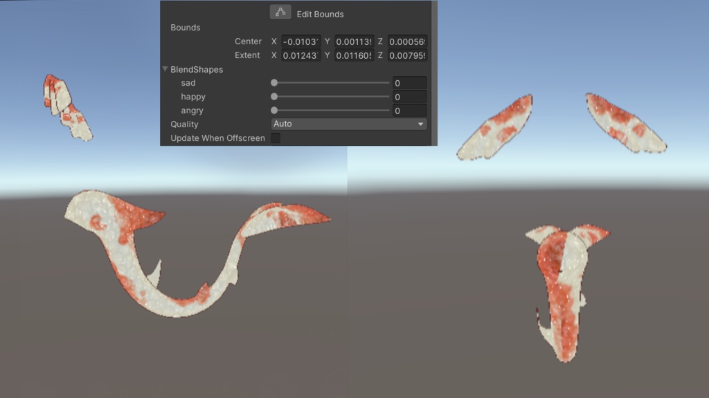 mer tail and ears
