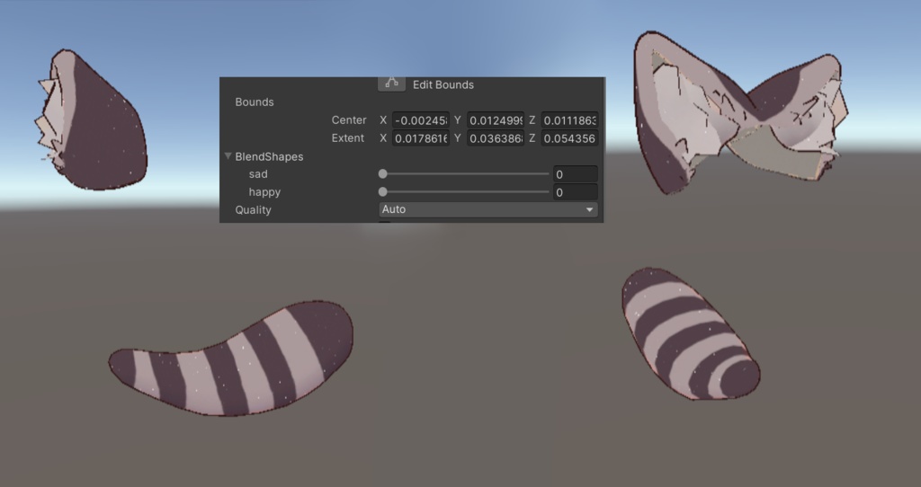 raccon ears and tail