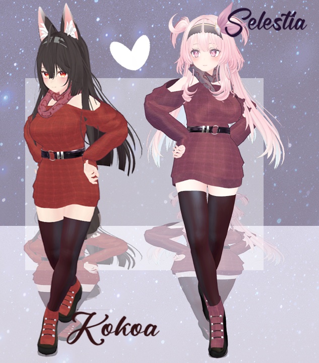 clothe elegant ( Rindo, Maya, Selestia, Kokoa)