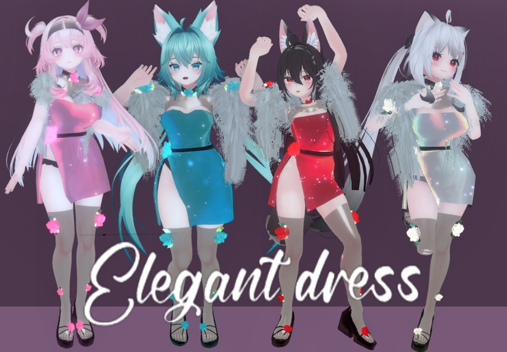 Dress Elegant ( Selestia, Rindo, Kokoa and Maya)