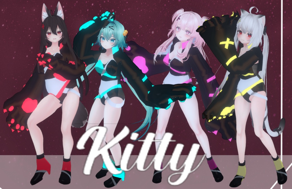 Kitty body ( RINDO, MAYA, KOKOA AND SELESTIA)