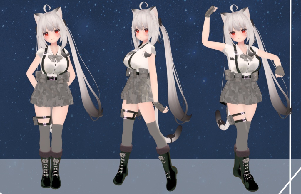 School militar (RINDO, MAYA, KOKOA AND SELESTIA)