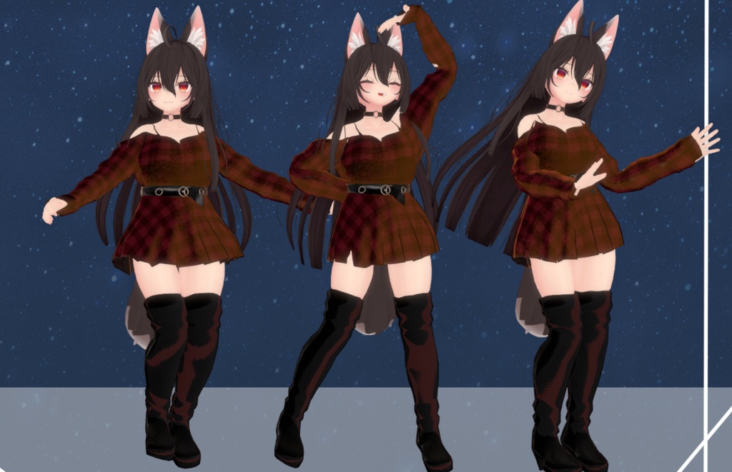 Egirl and gothic clothe (RINDO, MAYA, SELESTIA AND KOKOA)