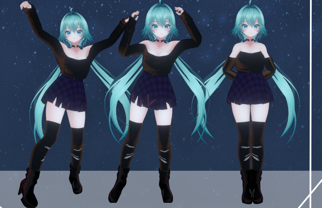 Egirl and gothic clothe (RINDO, MAYA, SELESTIA AND KOKOA)