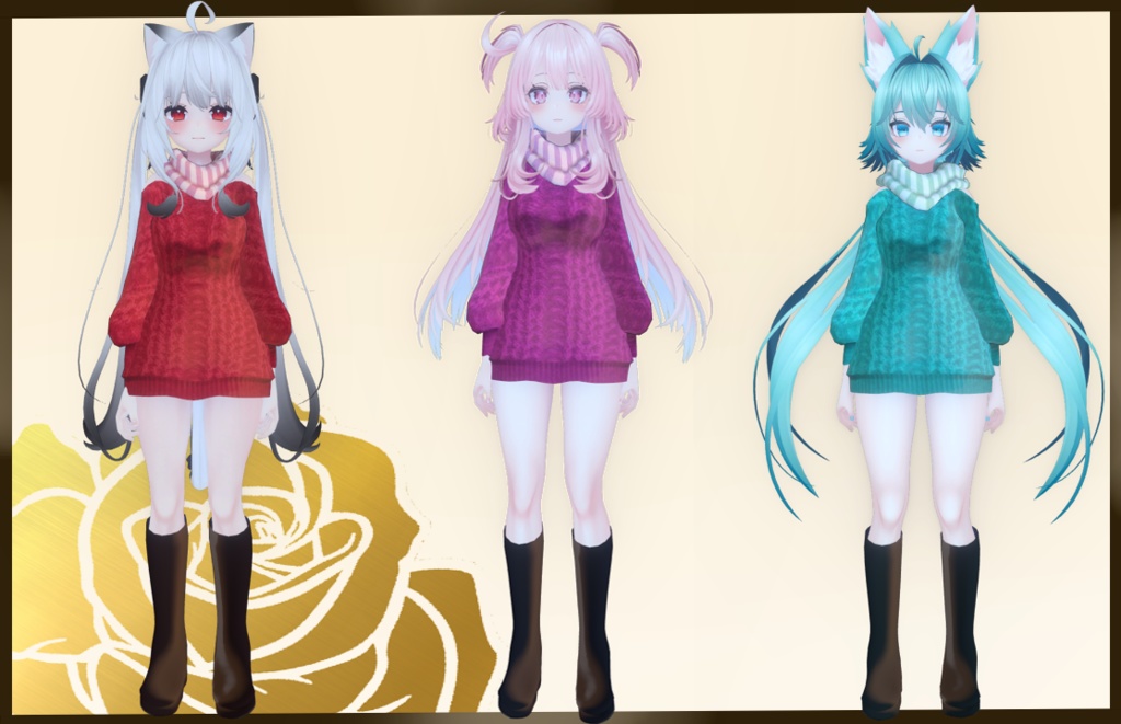 Outfit dress ( RINDO, MAYA, SELESTIA AND KIKYO)