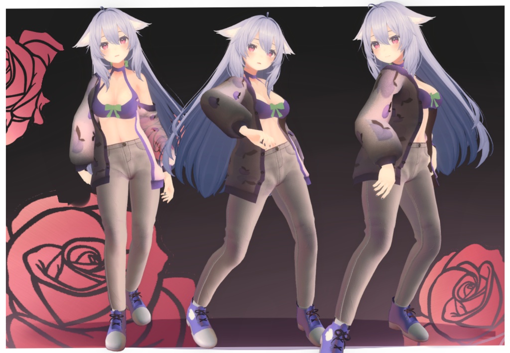 Peach Outfit ( RINDO, MAYA, SELESTIA AND KIKYO)