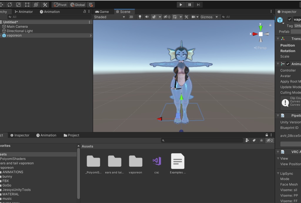 Vaporeon PC (3.0 + gogoloco) (VRCHAT)
