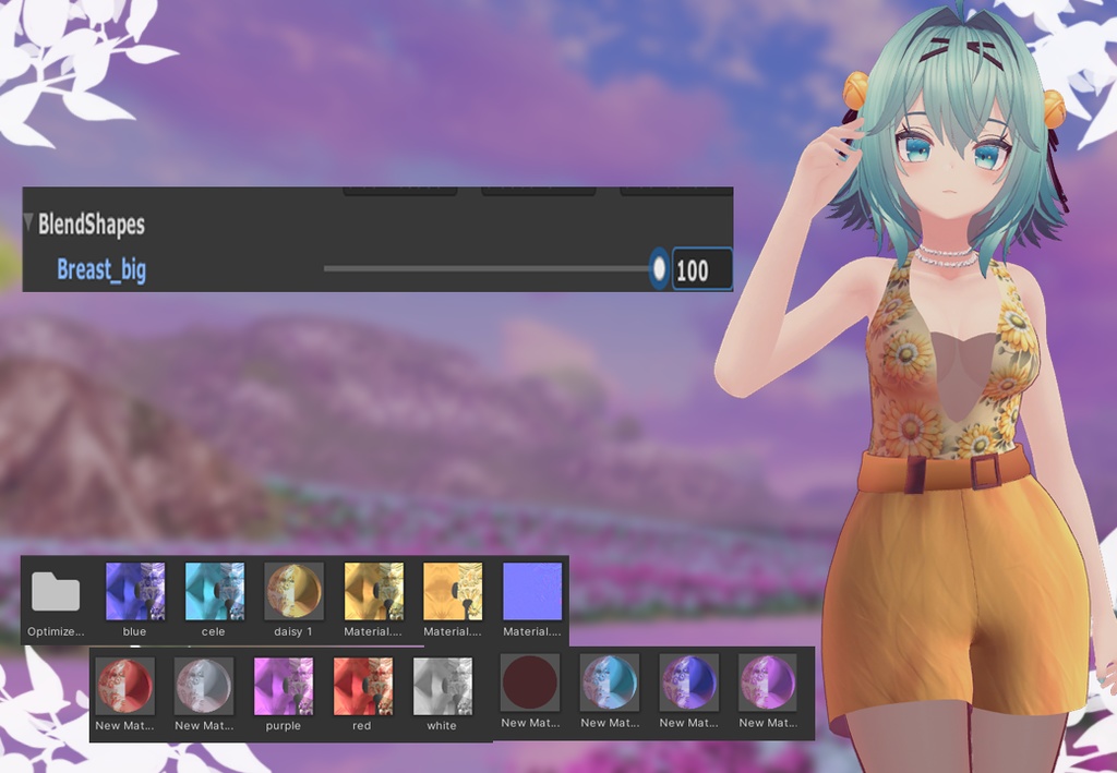 Clothe daisy (FREE) (RINDO, MAYA, SELESTIA AND KIKYO)