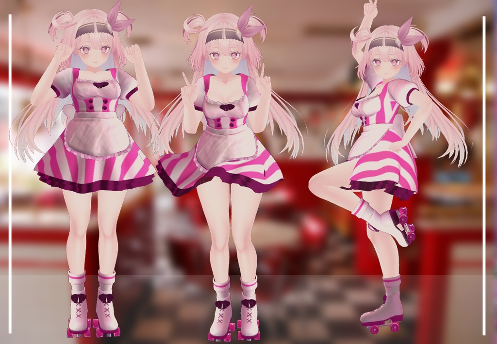 Maid coffee role (RINDO, MAYA, SELESTIA AND KIKYO)