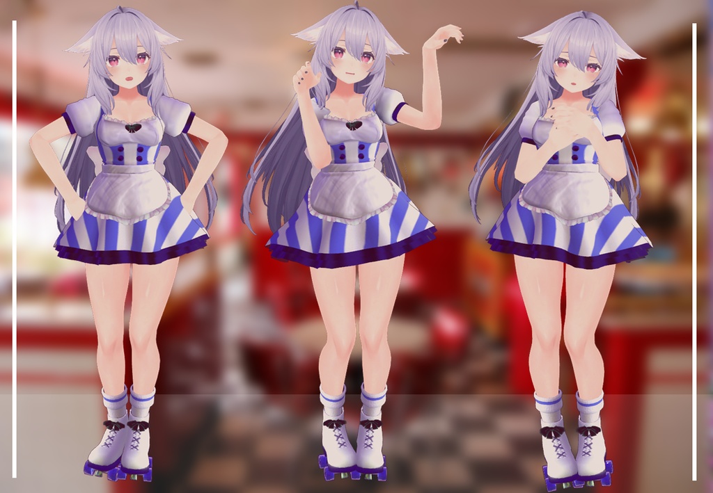 Maid coffee role (RINDO, MAYA, SELESTIA AND KIKYO)