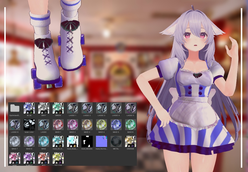 Maid coffee role (RINDO, MAYA, SELESTIA AND KIKYO)