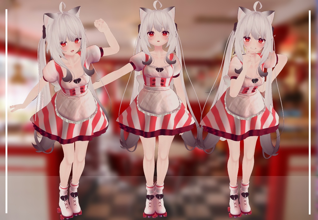 Maid coffee role (RINDO, MAYA, SELESTIA AND KIKYO)