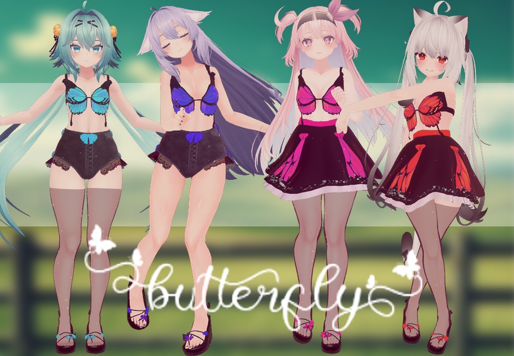 Outfit Butterfly ( RINDO, MAYA, SELESTIA AND KIKYO)