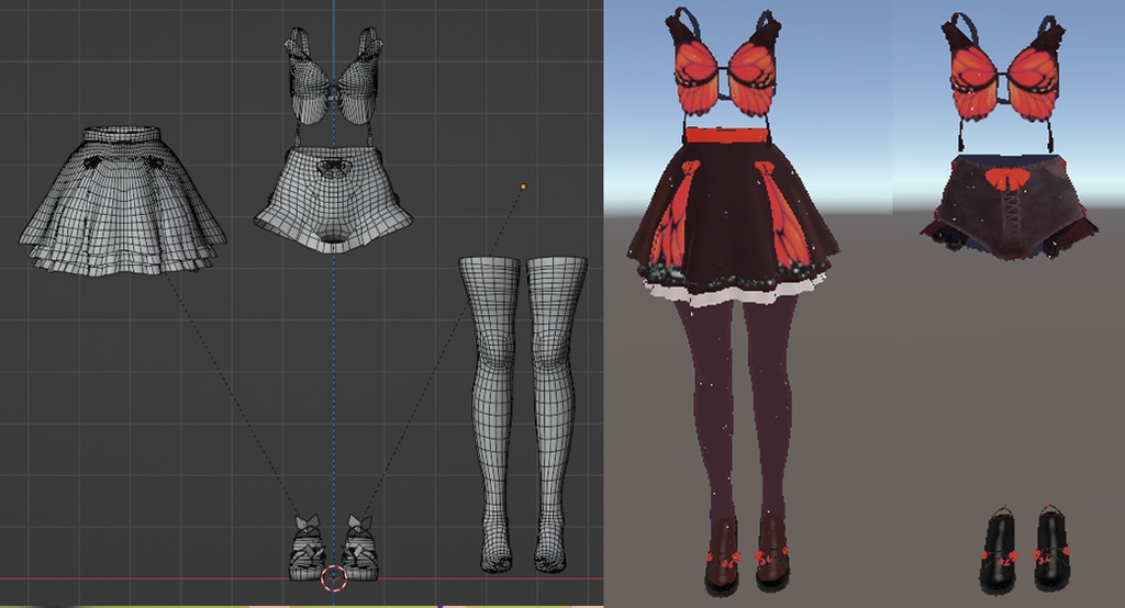 Outfit Butterfly ( RINDO, MAYA, SELESTIA AND KIKYO)