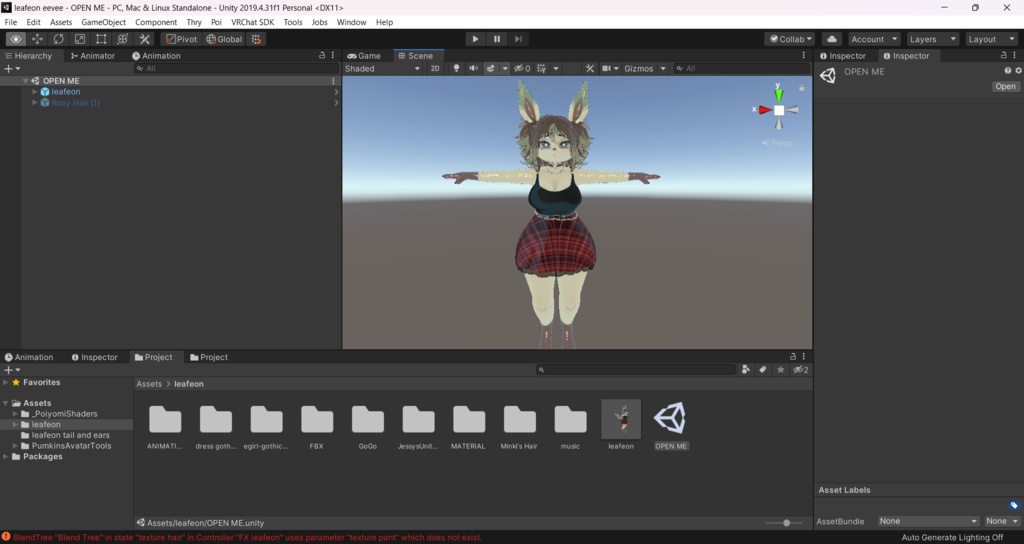 Leafeon PC (3.0 + gogoloco) (VRCHAT)