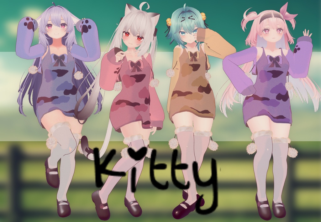 Outfit kitty( RINDO, MAYA, SELESTIA AND KIKYO)