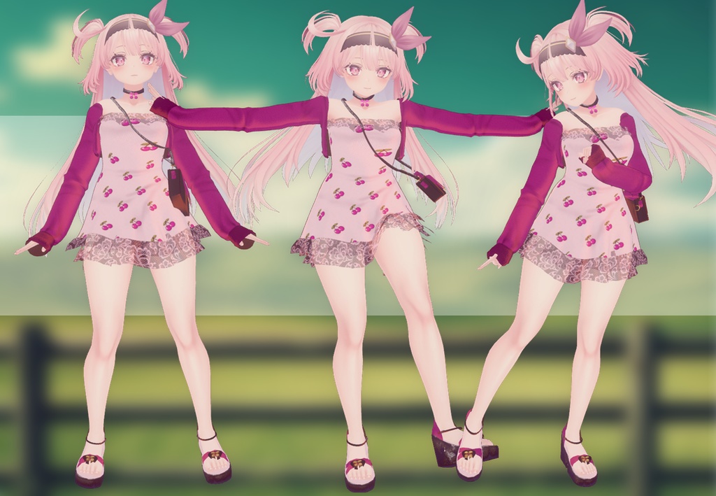 Cherry outfit (RINDO, MAYA, SELESTIA AND KIKYO)